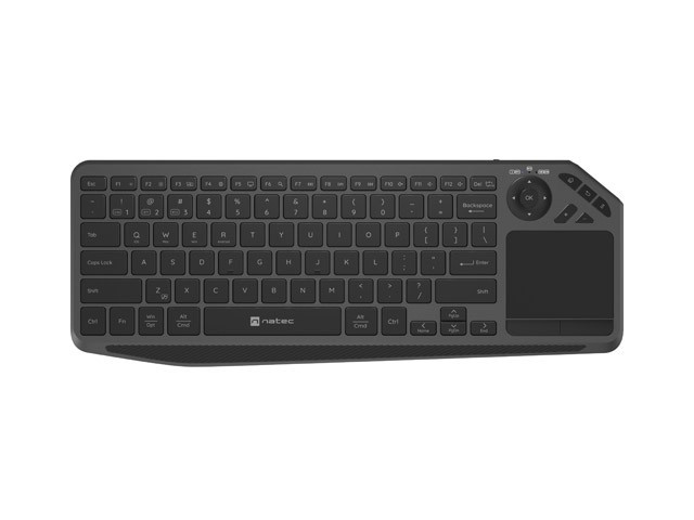 Natec Klawiatura smart TV Turbot 2 slim bezprzewodowa BT+2.4GHZ