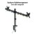 LogiLink Uchwyt do monitora 2x 17-32',10kg max na ramie