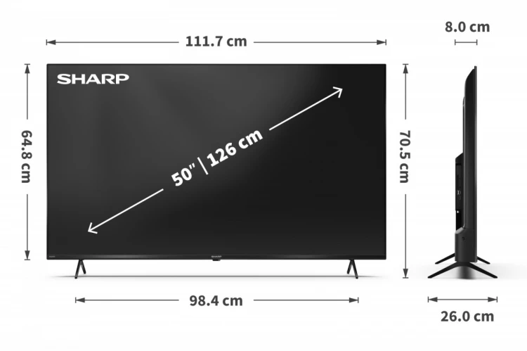 Sharp Telewizor LED 50 cali 50GK4445E