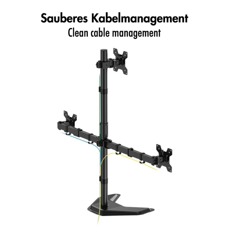 LogiLink Uchwyt na 3 monitory, 17-32 cale, max 10kg na ramie