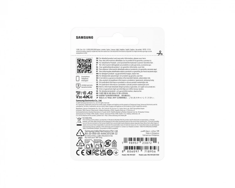 Samsung Karta pamięci MB-MH128T/WW T9 microSD 128GB
