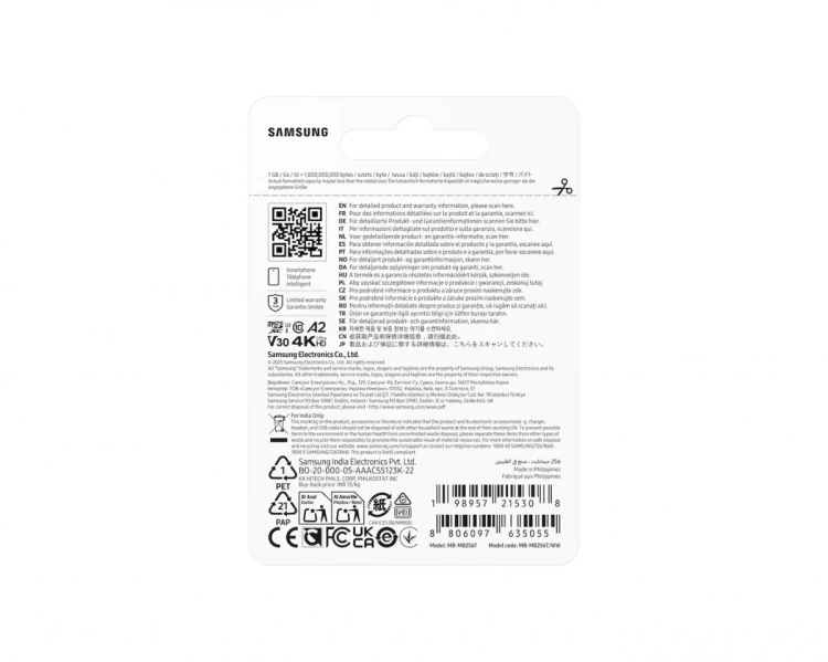 Samsung Karta pamięci MB-MB256T/WW T7 microSD 256GB