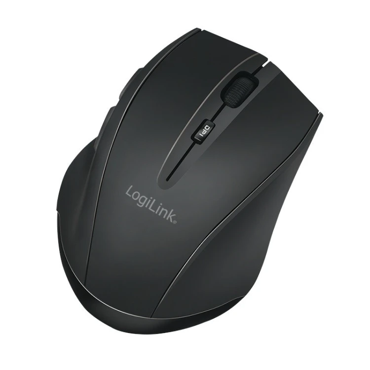 LogiLink Mysz bezprzewodowa BT 5.0,ergonomiczna, czarna