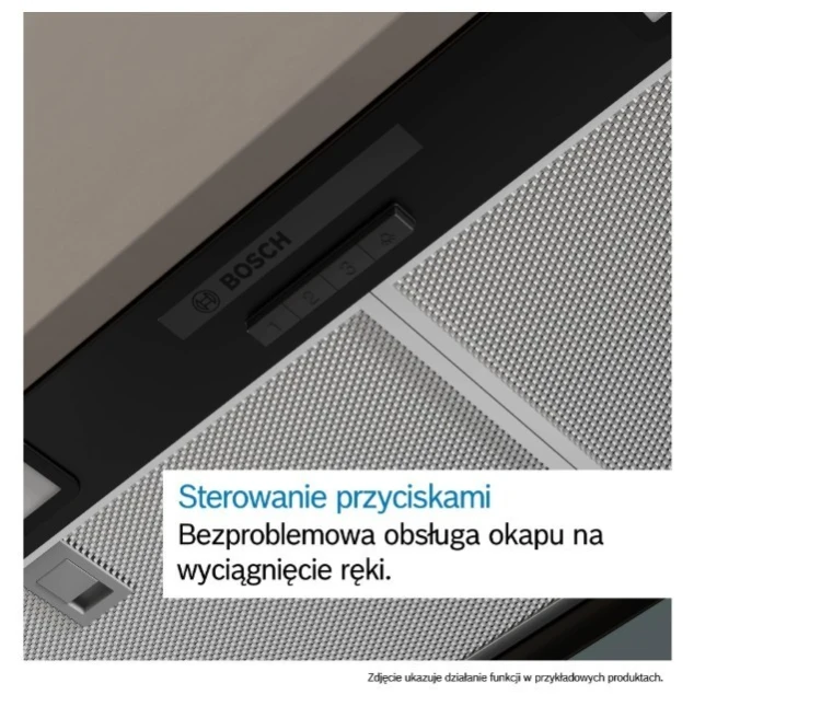 Bosch Okap zintegrowany DBB85CC60  Serie 4 80 czarny czyste szkło