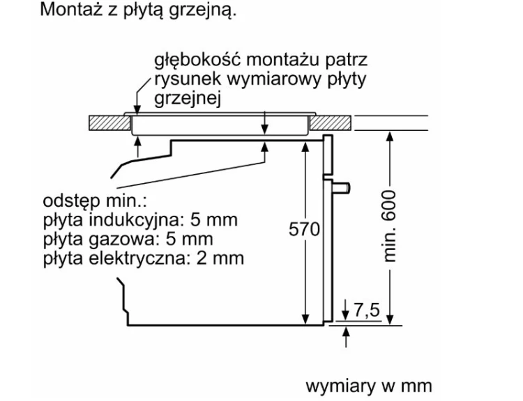 Bosch Piekarnik parowy HRG312BB4  czarny