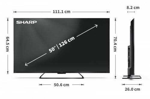 Sharp Telewizor QLED 50 cali 50HR8465E