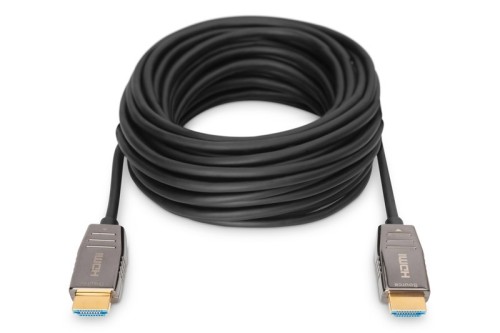 Digitus Kabel połączeniowy hybrydowy HDMI AOC | HDMI-A męski-męski | HDMI 2.1 | UHD-2 8K@60Hz | 48Gbps |HDR, eARC, HDCP 2.2, CEC | 20m