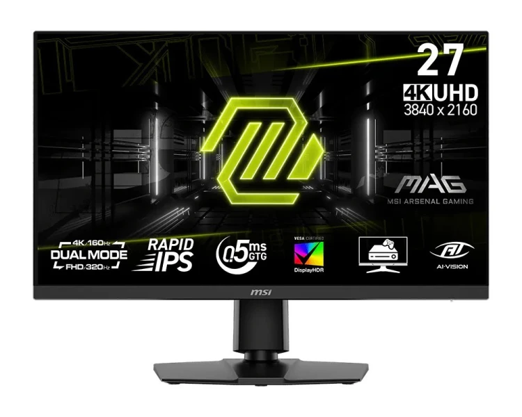 MSI Monitor 27 cali MAG 272URDF E16 UHD/FLAT/160Hz/czarny
