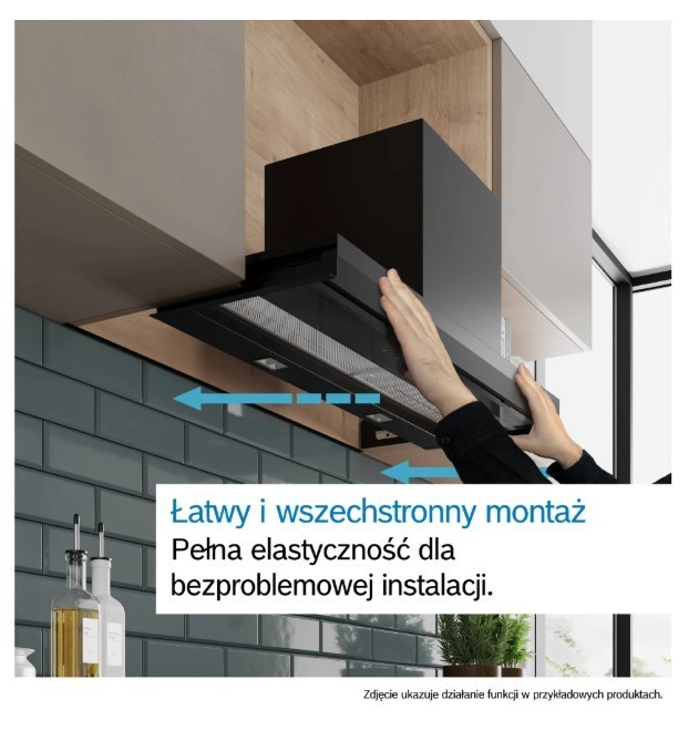 Bosch Okap zintegrowany Serie 6 90DBB97DP60 Okap Serie 6 90 czarne szkło, czarny