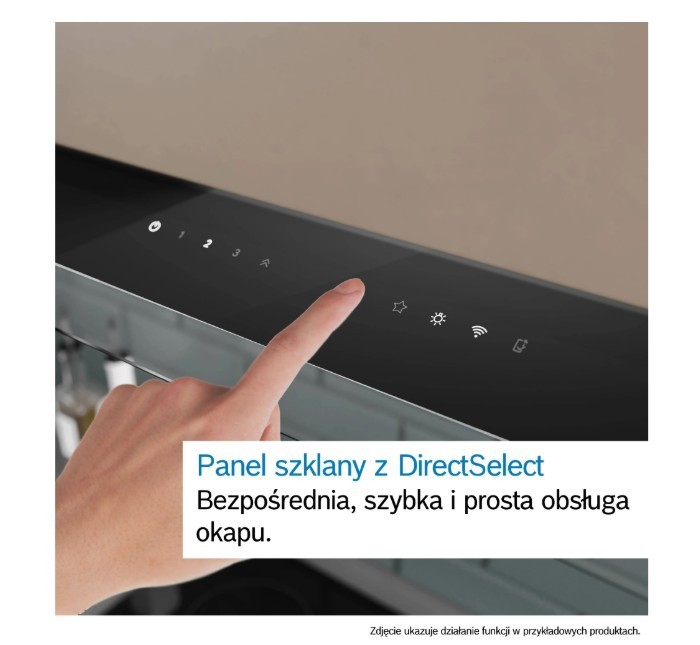 Bosch Okap zintegrowany Serie 6 90DBB97DP60 Okap Serie 6 90 czarne szkło, czarny