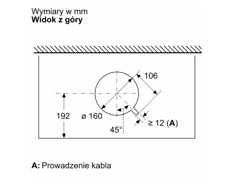Bosch Okap zintegrowany Serie 6 90DBB97DP60 Okap Serie 6 90 czarne szkło, czarny