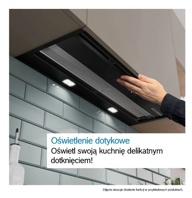 Bosch Okap zintegrowany Serie 6 90DBB97DP60 Okap Serie 6 90 czarne szkło, czarny