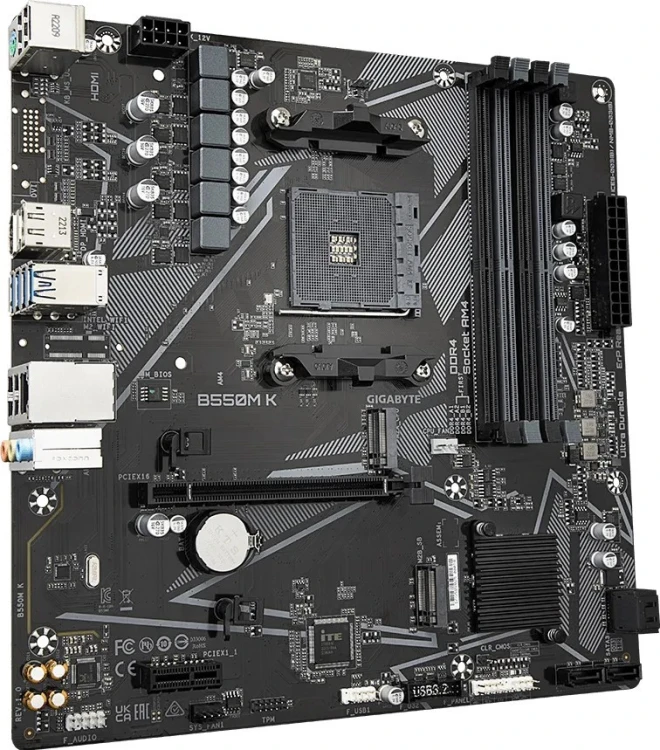 Gigabyte Płyta główna B550M K AM4 4DDR4 DP/HDMI mATX