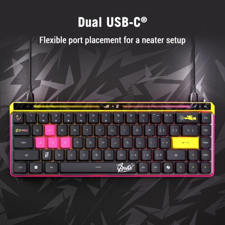 Asus Klawiatura ROG Falchion Ace HFX M606 USB-C-A/8000Hz/N Key