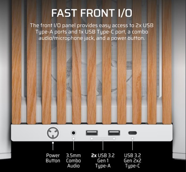 Corsair Obudowa FRAME 4000D RS Wood Mid-Tower White/Oak