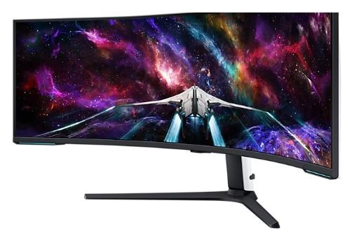 Samsung Samsung Monitor 57 cali G95NC VA 7680x2160 DUHD 32:9 3xHDMI 1xDP 2xUSB 3.0 KVM 1ms 240Hz HAS Gaming zakrzywiony 3Yd2d