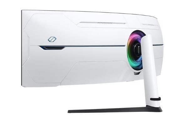 Samsung Samsung Monitor 57 cali G95NC VA 7680x2160 DUHD 32:9 3xHDMI 1xDP 2xUSB 3.0 KVM 1ms 240Hz HAS Gaming zakrzywiony 3Yd2d