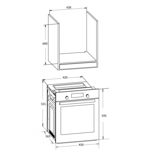 MPM Piekarnik MPM-45-BO-22 45cm