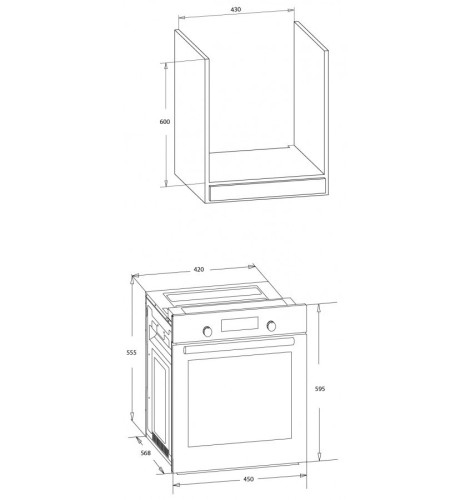 MPM Piekarnik MPM-45-BO-23C 45cm