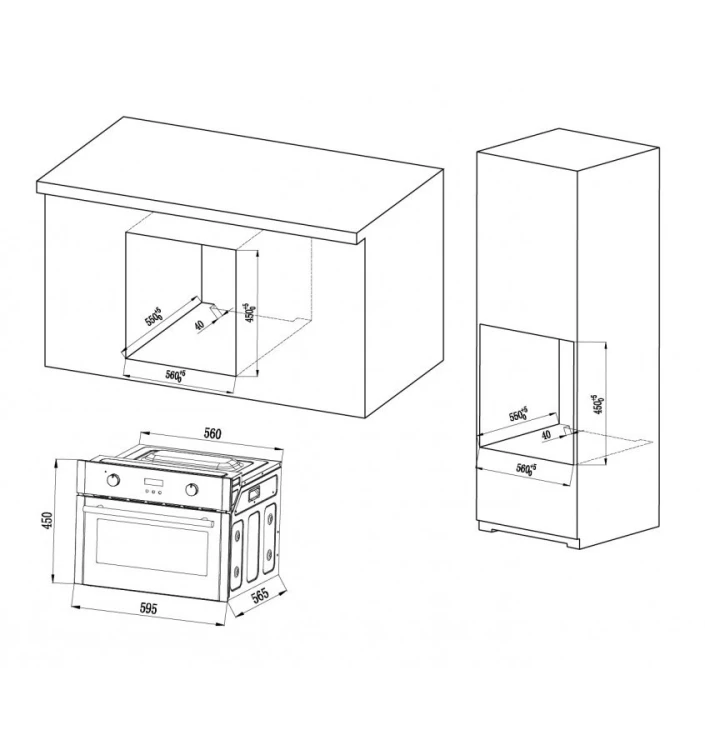 MPM Piekarnik kompaktowy MPM-63-BOK-24