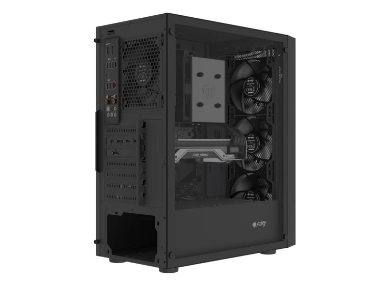 Natec Obudowa Fury Shobo SH8F Midi Tower z oknem czarna