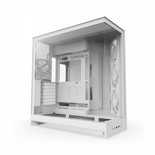 NZXT Obudowa H9 FLOW RGB Midi tower z oknem biała