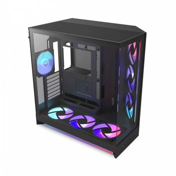 NZXT Obudowa H9 Flow RGB+ Midi Tower z oknem czarna
