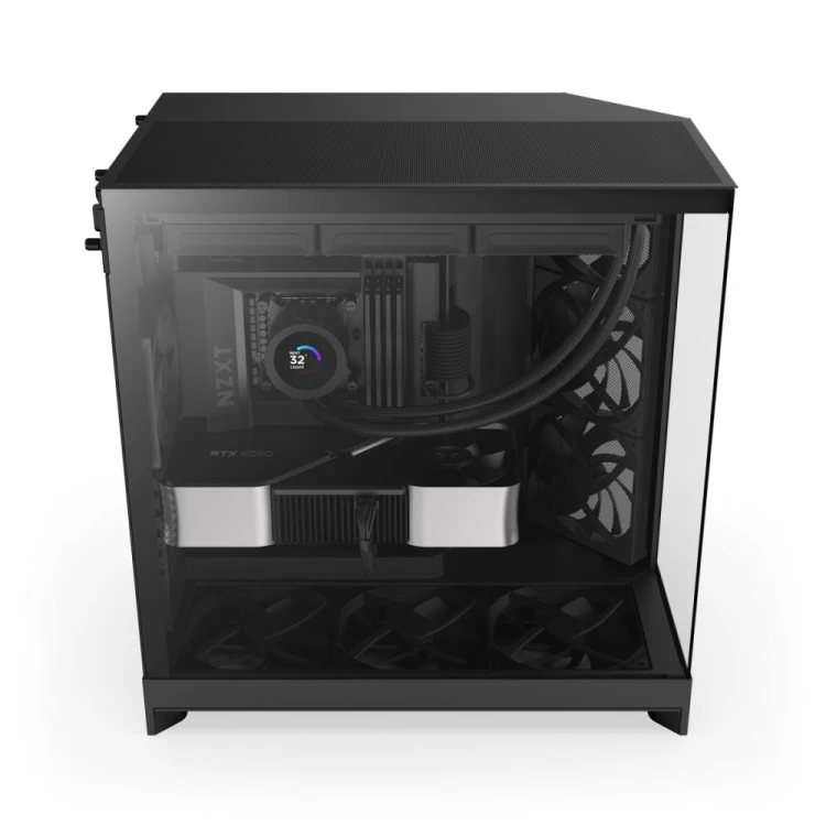 NZXT Obudowa H9 Flow Midi Tower z oknem czarna
