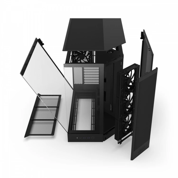 NZXT Obudowa H9 Flow Midi Tower z oknem czarna