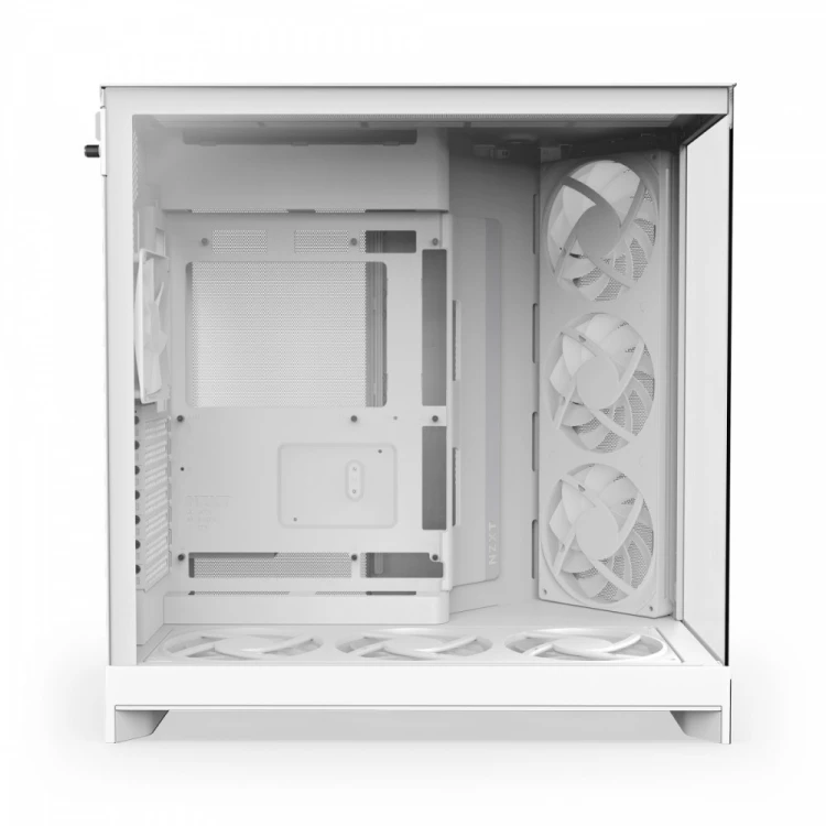 NZXT Obudowa H9 FLOW RGB+ Midi tower z oknem biała