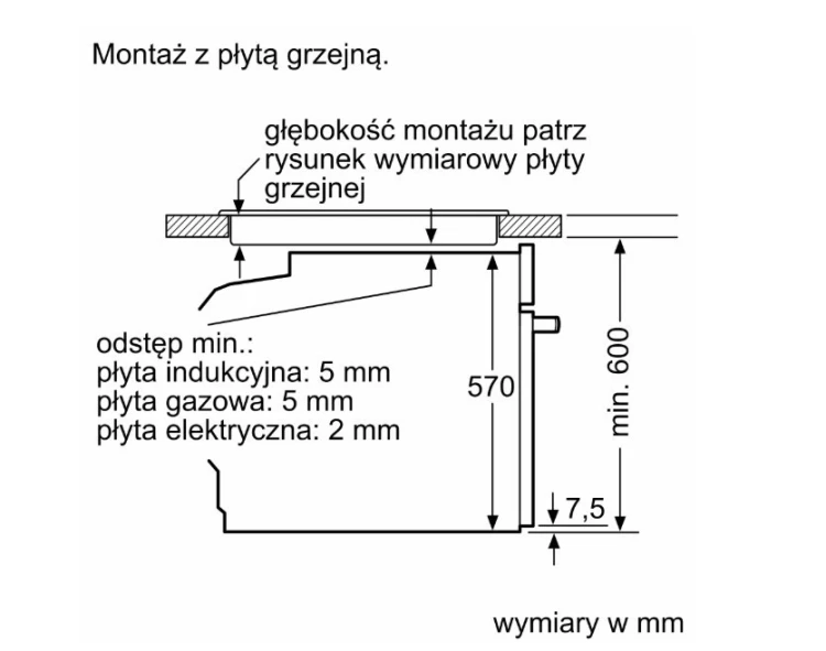 Bosch Piekarnik HBA534BW3  biały Serie 4