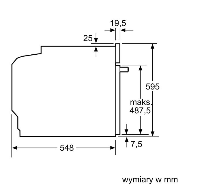 Bosch Piekarnik HBA534BW3  biały Serie 4