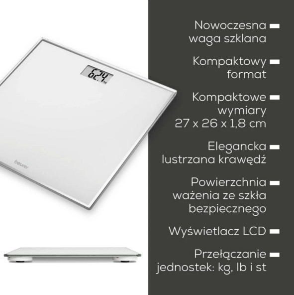 Beurer Waga łazienkowa GS120 Kompakt