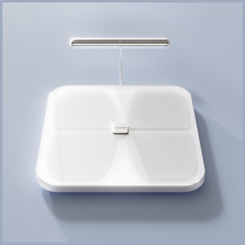 AWEI Waga do ciała SS1 bluetooth 5.0 wielofunkcyjna biała