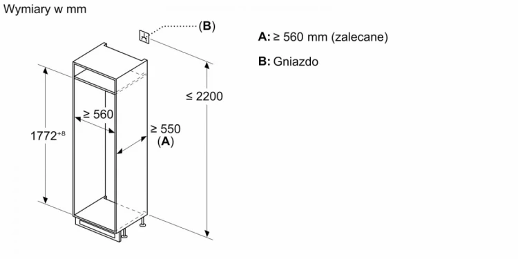 Bosch Chłodziarko-zamrażarka KIV86NSE0