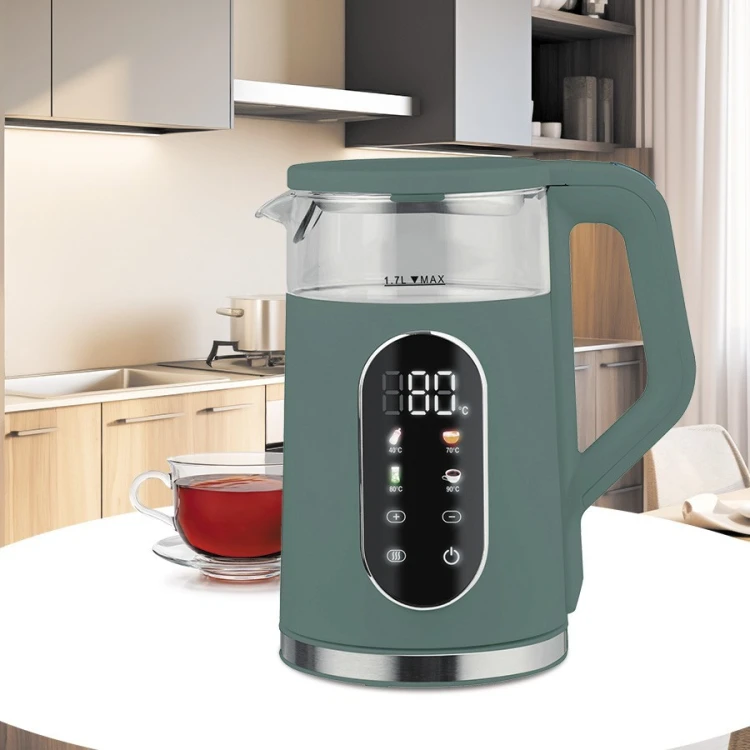 Feel-Maestro Czajnik elektryczny z regulacją temperatury 1,7l 2200W MR-023-GREEN