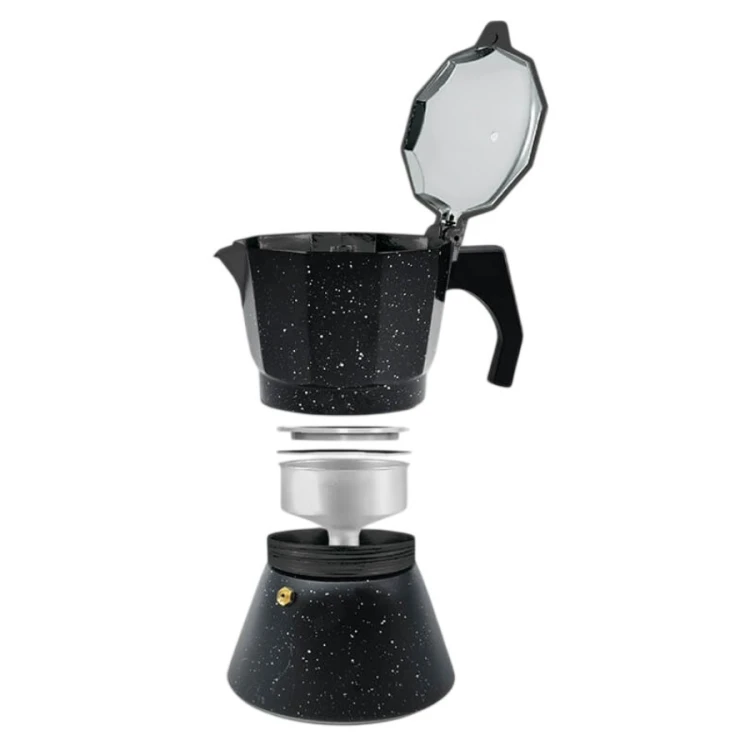 Feel-Maestro Kawiarka espresso/mocha Granite 150 ml, 3 filiżanki  MR-1667-3