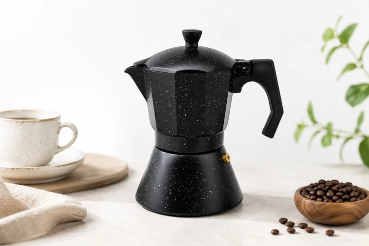 Feel-Maestro Kawiarka espresso/mocha Granite 450 ml, 9 filiżanek MR-1667-9