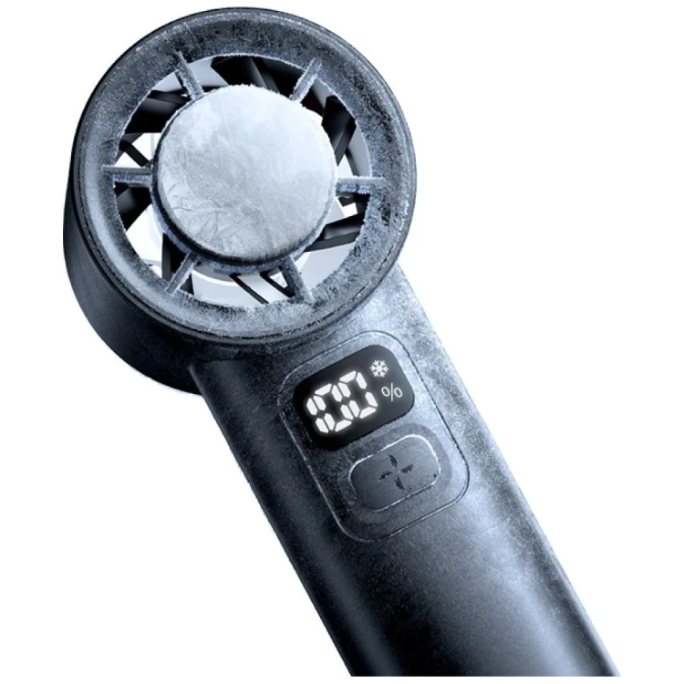 USAMS Wiatraczek ręczny Ice-Cooling 2000mAh czarny