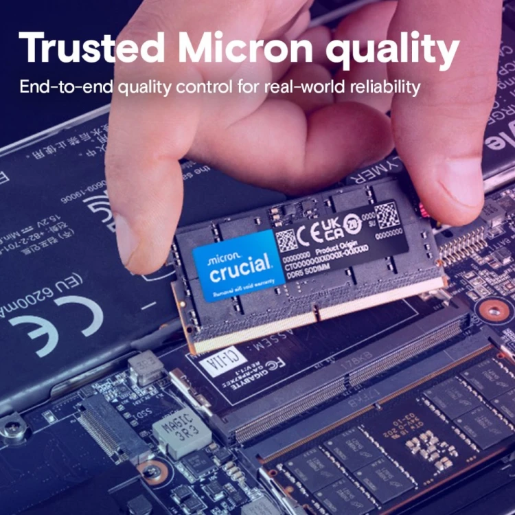 Crucial Pamięć DDR5 SODIMM 16GB/5600 CL46 (16Gbit) Tray