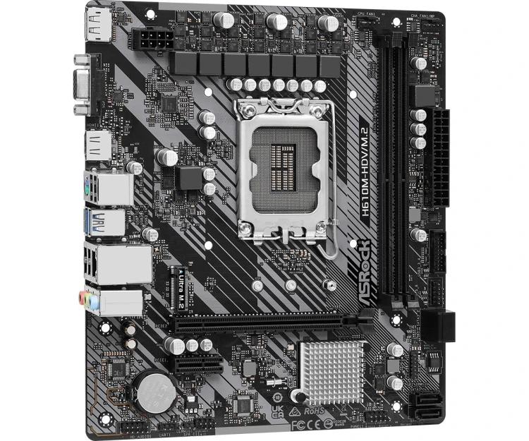 ASRock Płyta główna H610M-HDV/M.2 R2.0 s1700 2DDR4 DP/HDMI mATX