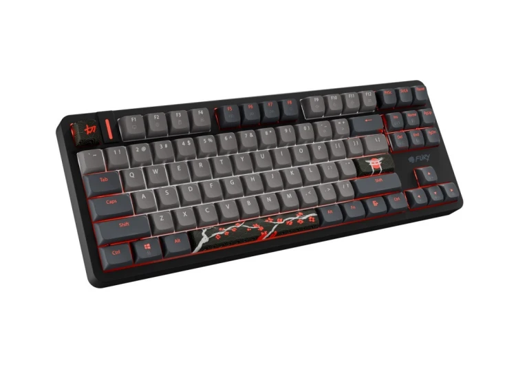 Fury Klawiatura Kanabo K6 US RGB magnetyczna czarno-szara