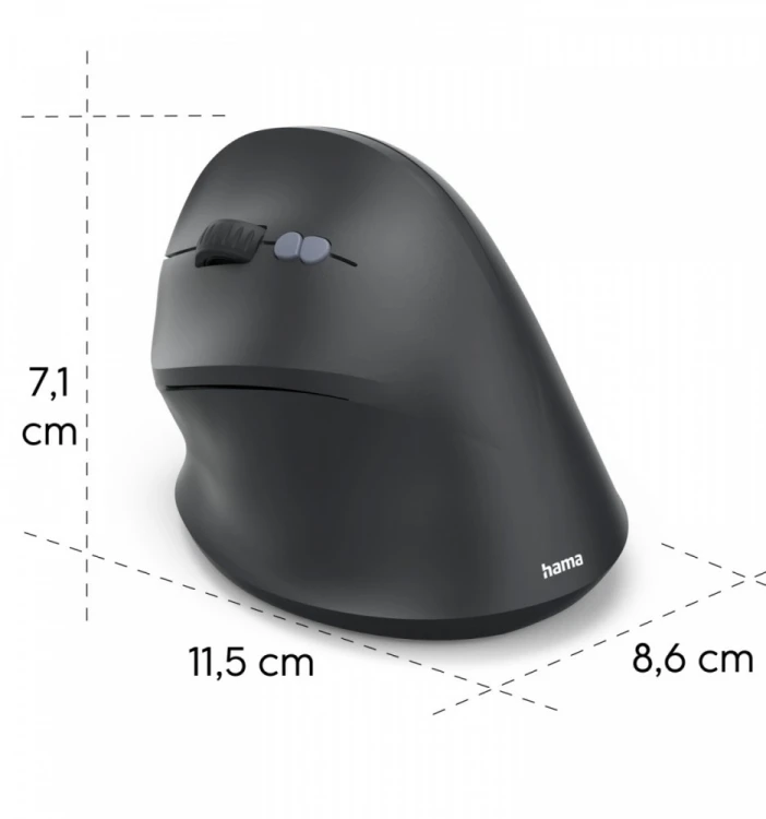 Hama Mysz ergonomiczna EWM-500 dla leworęcznych