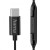 Hama Słuchawki douszne Curly USB-C czarne
