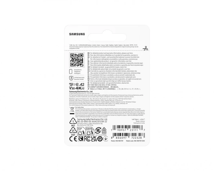 Samsung Karta pamięci MB-MB1T0T/WW T7 microSD 1TB