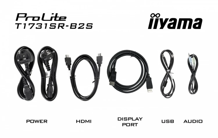 IIYAMA Monitor  17 cali ProLite T1731SR-B2S TN,RESISTIVE,HDMI,DP,VGA,250cd,1000:1,  5ms