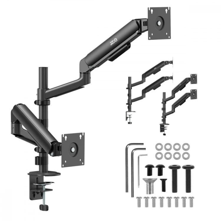 Ergo Office Uchwyt na 2 monitory 17-32 cali ER-692 B