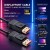 Qoltec Kabel DisplayPort M/M v2.1 | 40G | 0.5m