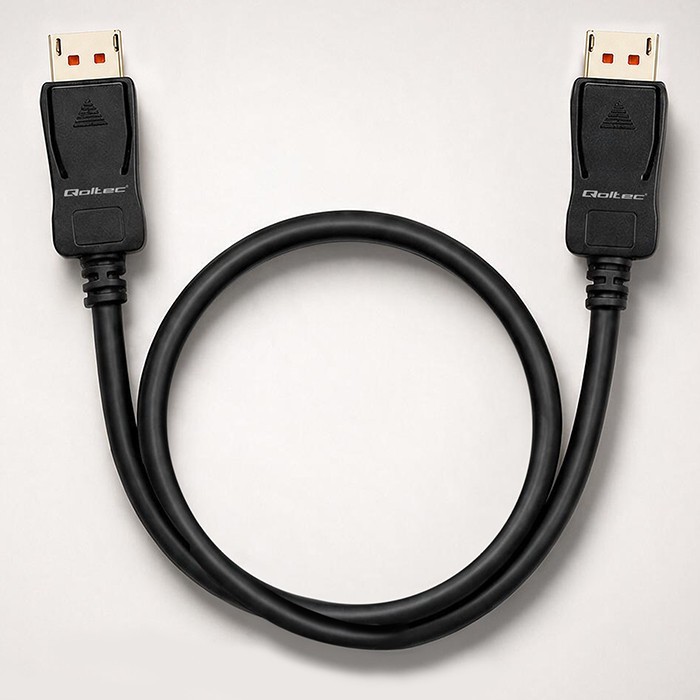 Qoltec Kabel DisplayPort M/M v2.1 | 40G | 0.5m