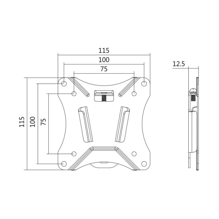 LogiLink Uchwyt ścienny do TV, 13-27 cale, max 25kg